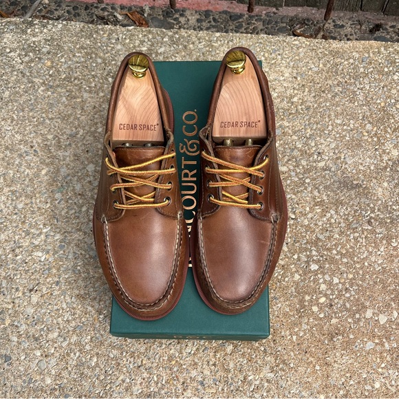 Rancourt & Co. Classic Ranger-moc - Natural Chromexcel w/ brick red sole - 9D - Picture 3 of 13